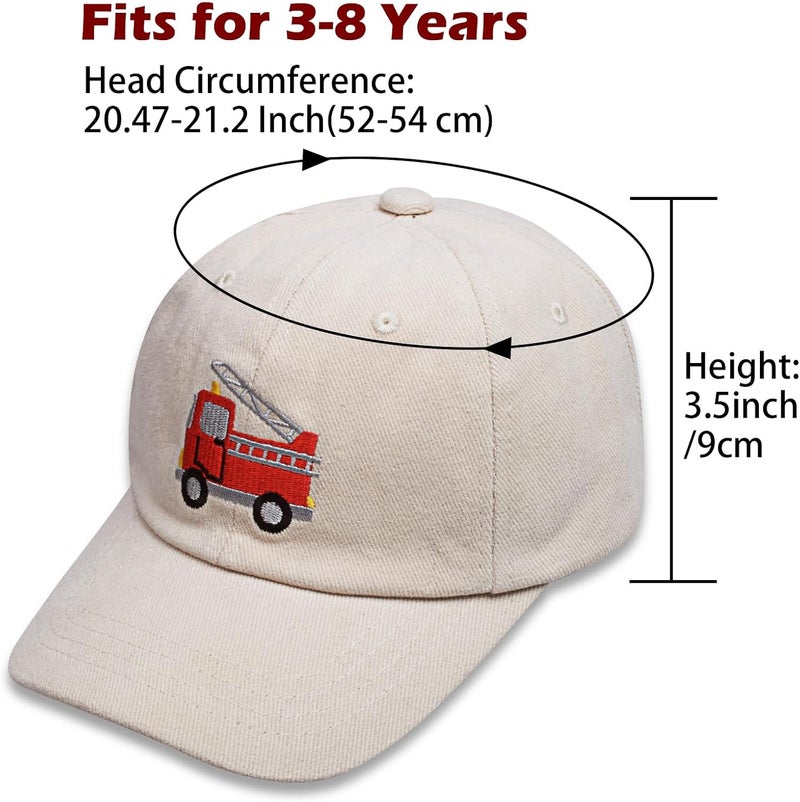 EDCYF Kids Boys Girls Embroidered Baseball Caps Baby Sun hat Toddler Dinosaur Trucker Hats Summer Hats（3-8years - Image 2